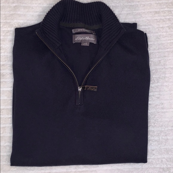 Eddie Bauer Other - Men's Eddie Bauer 1/4 Zip Cotton Cashmere Sweater
